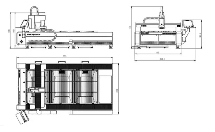 1000W Metal Sheet Cnc Fiber Laser Cutting Machine