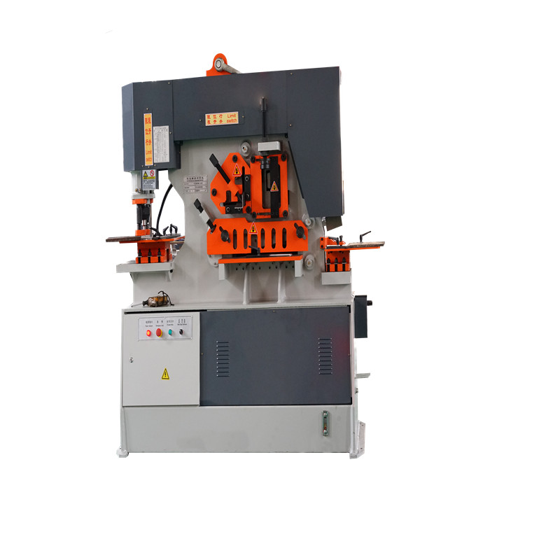 110 Ton Metal Sheet Press Corner Cutting Hydraulic Ironworker Machine