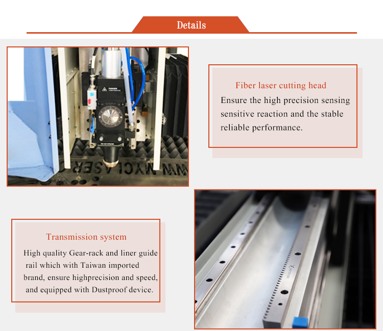 3015 Raycus 1000w / 1500w / 2000w Fiber Laser Cutting Machine Best Price