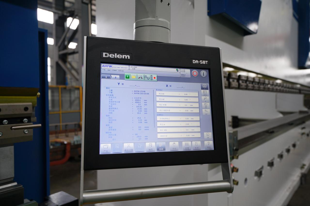 4 Axis Cnc Tandem Press Brake With Delem Da58t 2d Graphical Controller