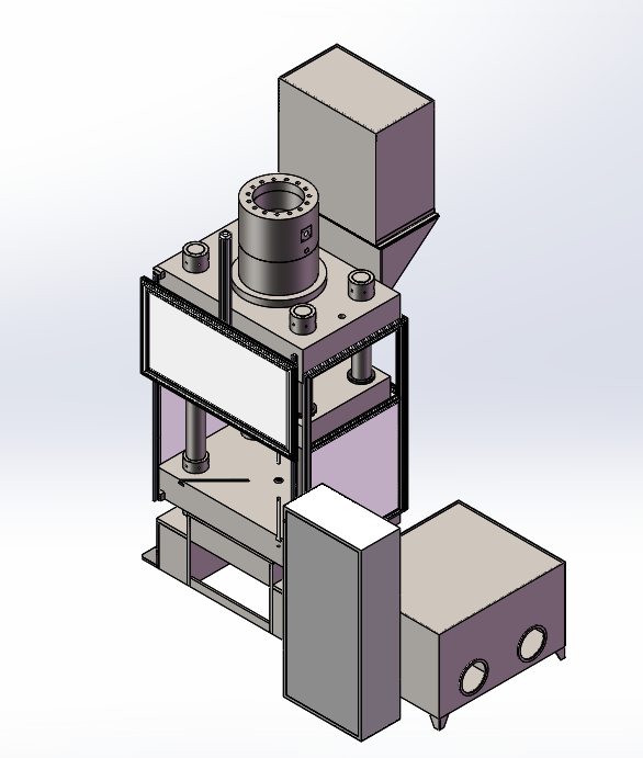 500 Ton Four-column Three-Beam Hydraulic Press Machine For Wheel Barrow