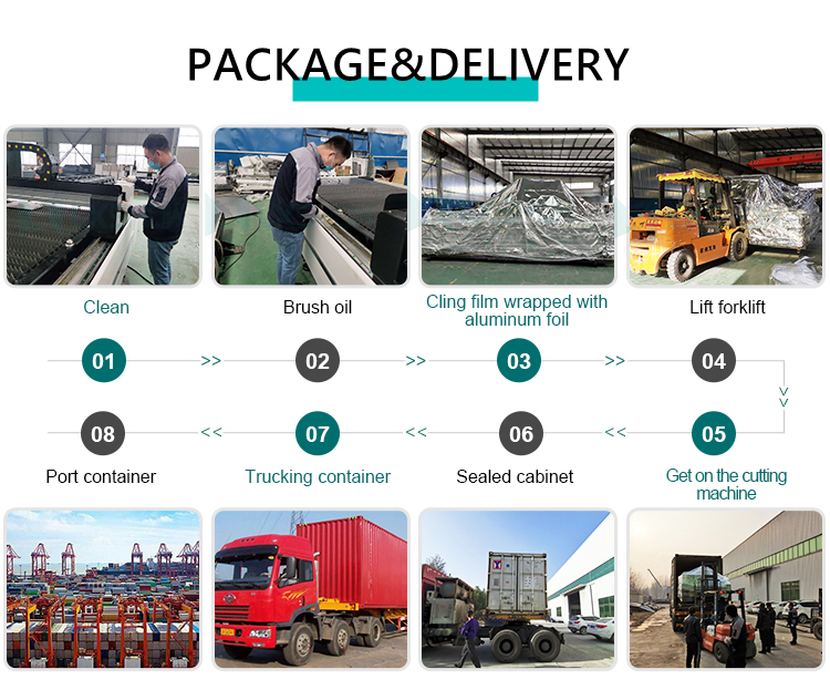 500W 1500W 4Kw Fiber Laser Cutting Machine Sheet Metal Laser Cutter 2000Watt 3kw