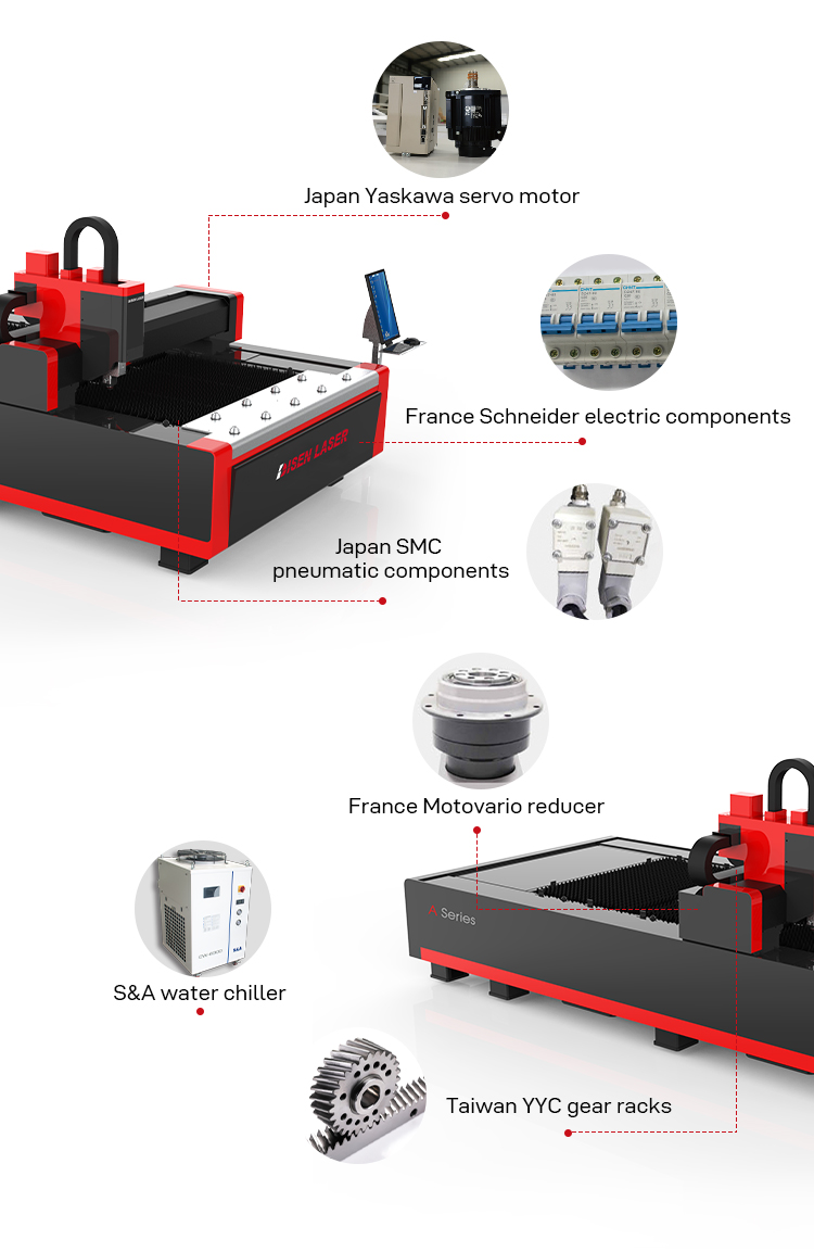 500w Sheet Metal Cheap Price Fiber Laser Cutting Machine For Sale