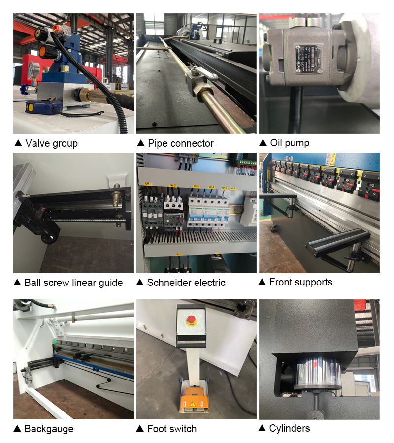 63t 2500mm Nc Carbon Steel Sheet Bending Machine Hydraulic Press Brake