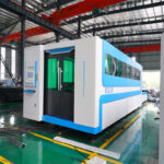 Fiber Laser Cutting Machine Cutting Aluminum, Sheet Metal Plate Laser Cutter