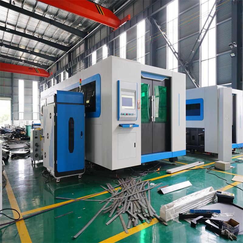 Fiber Laser Cutting Machine Cutting Aluminum, Sheet Metal Plate Laser Cutter