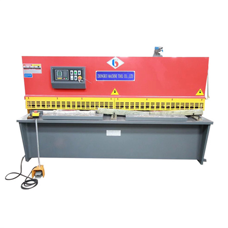 5meter E21S hydraulic guillotine nc steel shearing machine price, iron stainless steel sheet metal cutting machine