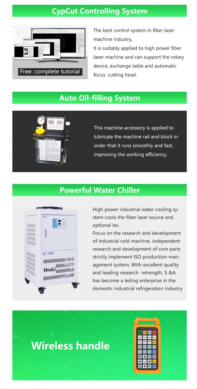 Carbon Iron Aluminum Metal Stainless Steel Cnc Fiber Laser Cutting Machine