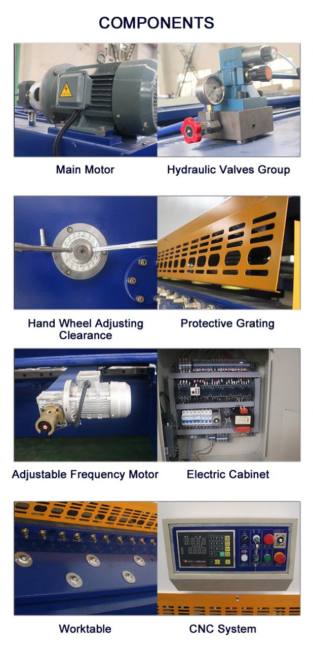 Cnc Nc Hydraulic Press Metal Guillotine Shear Machine For Carbon Stainless Steel Sheet
