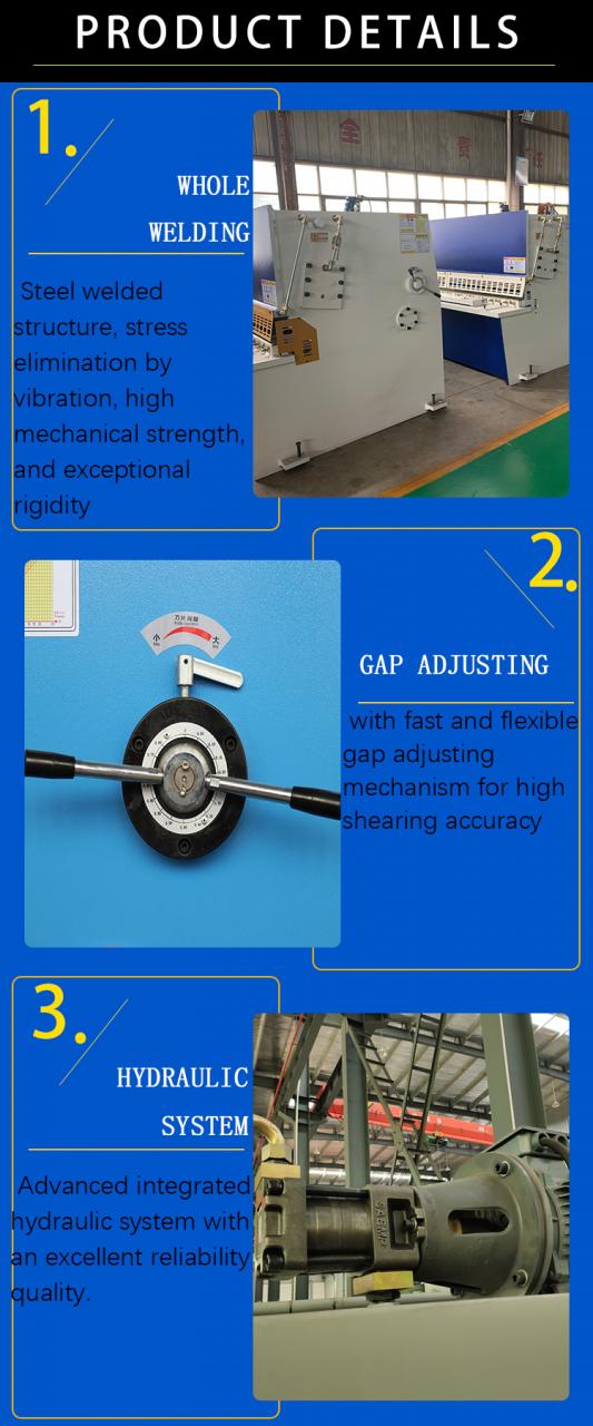 Hydraulic Guillotine Shear Machine Qc12y 8*6000mm Guillotine Industrial Sheet Metal Aluminium Stainless Steel Cutting Shearing M