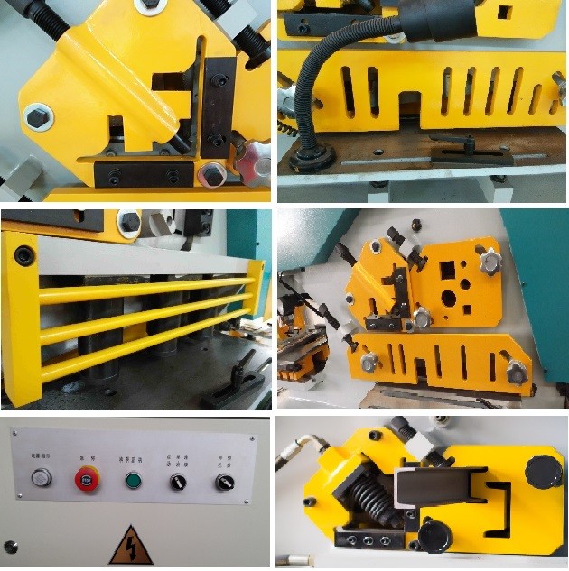 Q35y Series Multifunctional Hydraulic Iron Worker Combined Shearing And Punching Machine