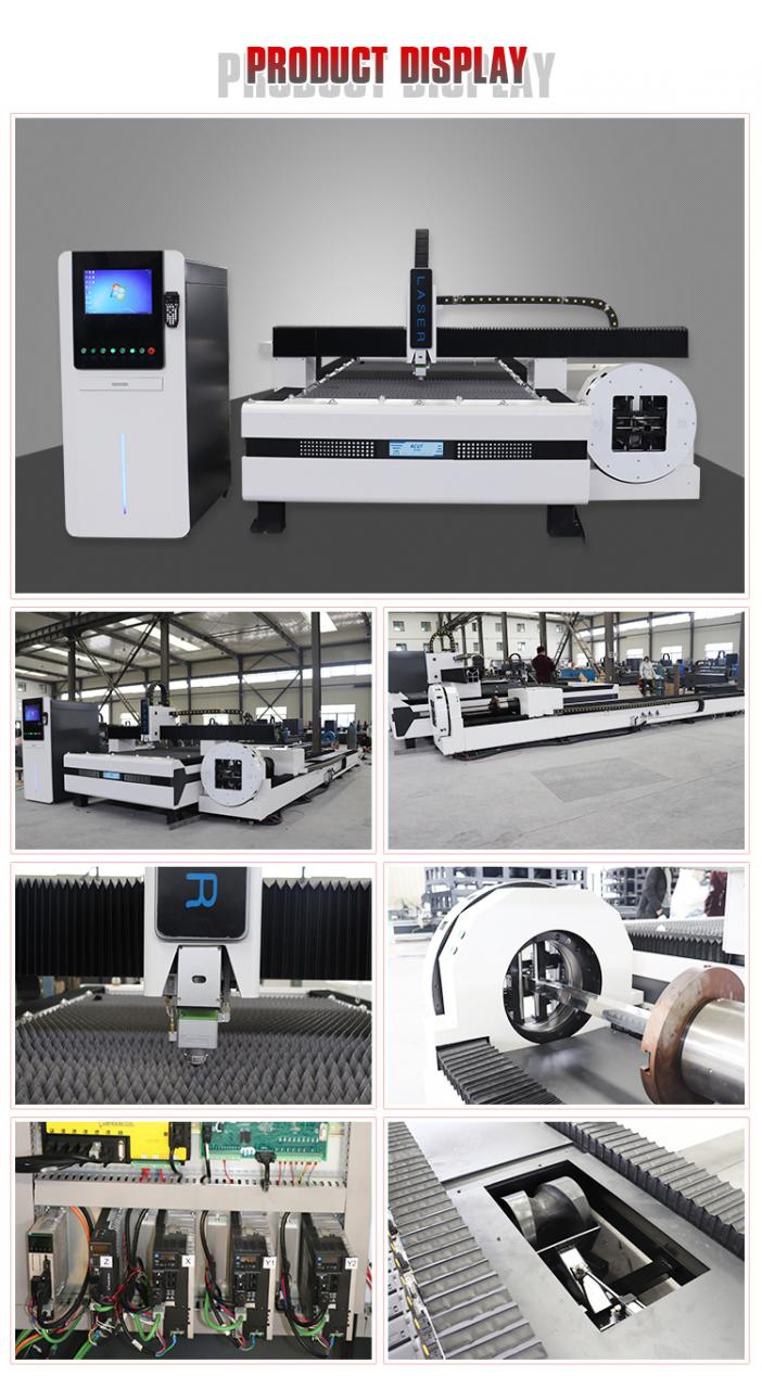 Rotary Cnc Metal Pipe Tube Sheet Laser Cutter 2000w Fiber Laser Cutting Machine